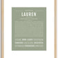 Lauren | Name Art Print