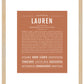 Lauren | Name Art Print