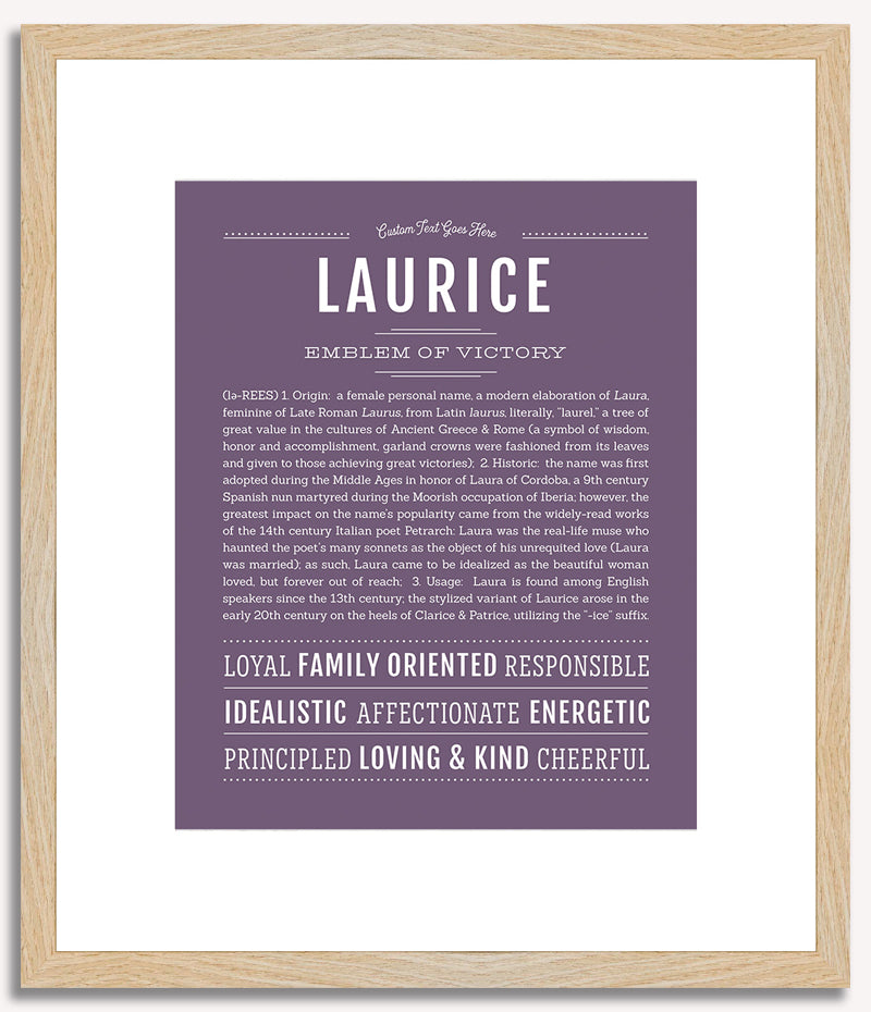 Laurice | Name Art Print