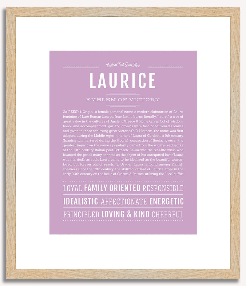 Laurice | Name Art Print