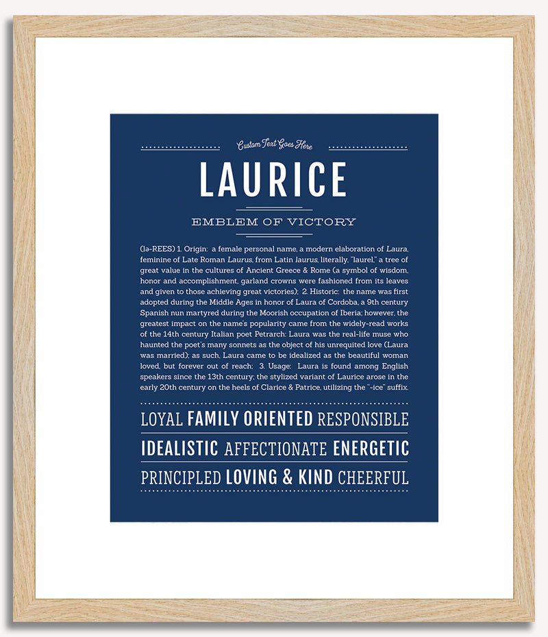 Laurice | Name Art Print