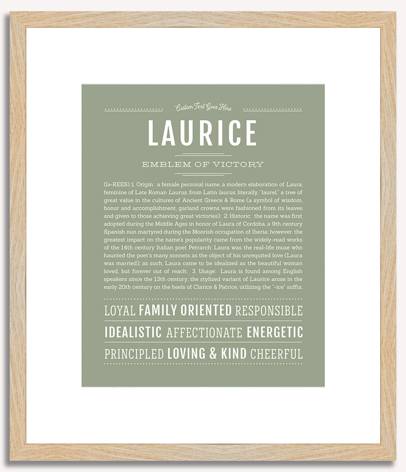 Laurice | Name Art Print