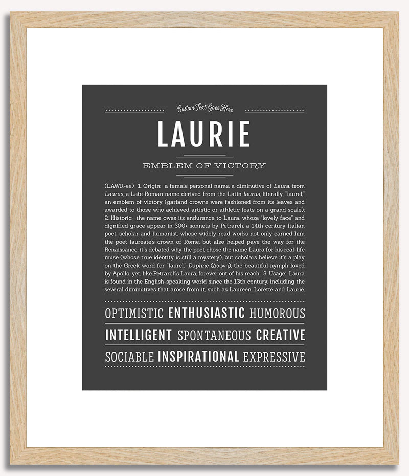 Laurie | Name Art Print