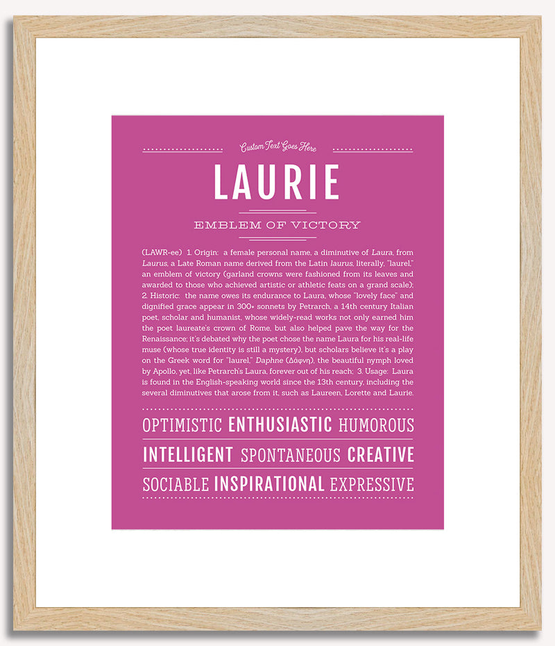 Laurie | Name Art Print