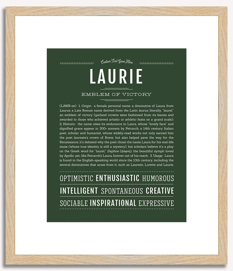 Laurie | Name Art Print