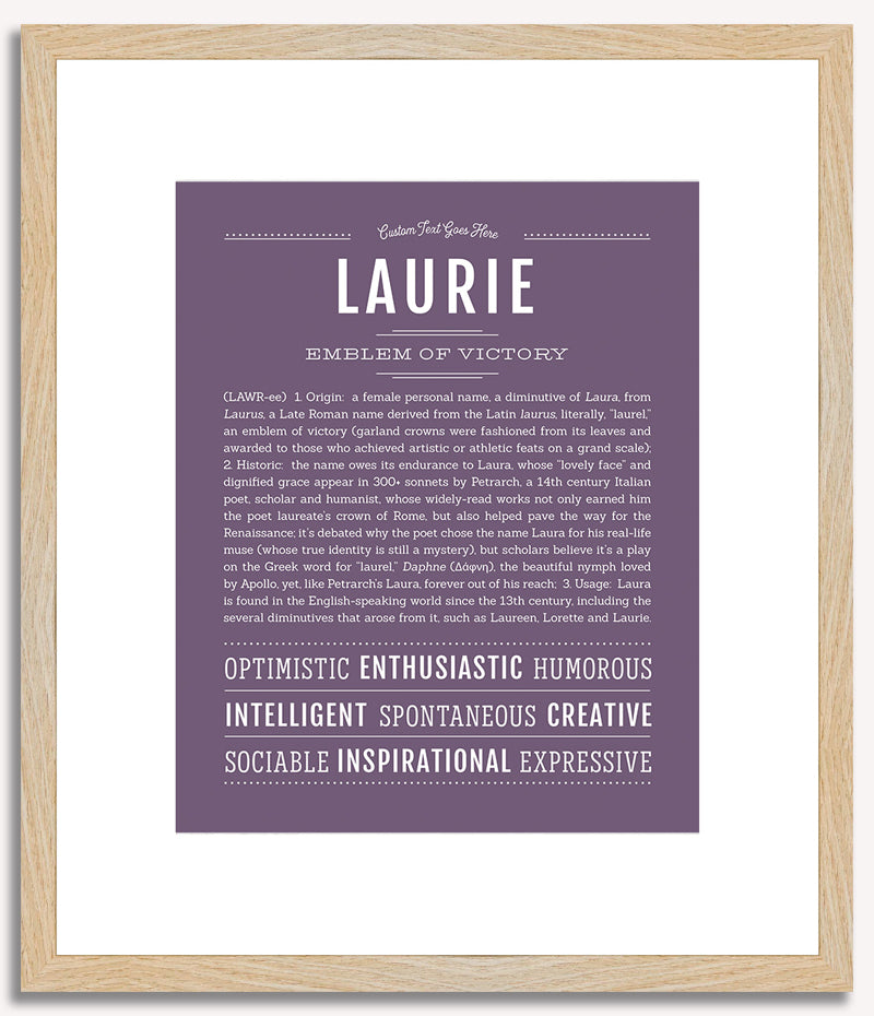 Laurie | Name Art Print