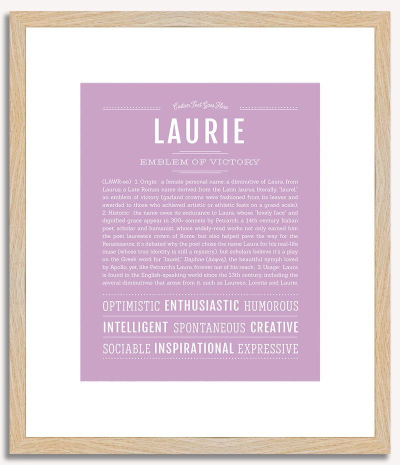 Laurie | Name Art Print