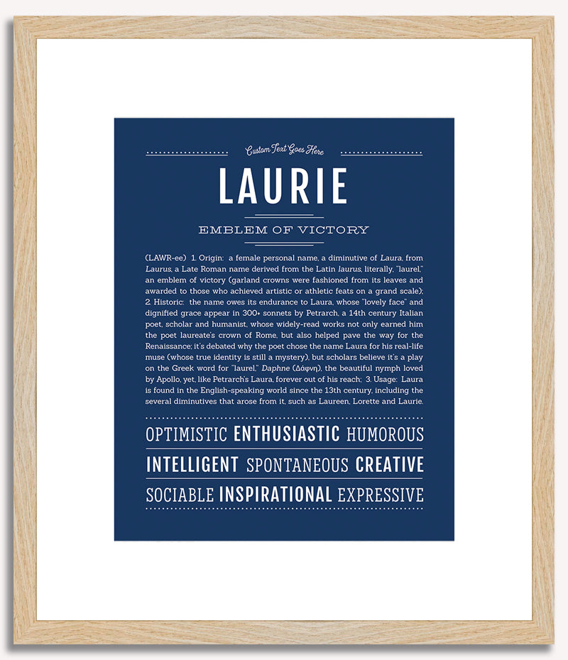 Laurie | Name Art Print