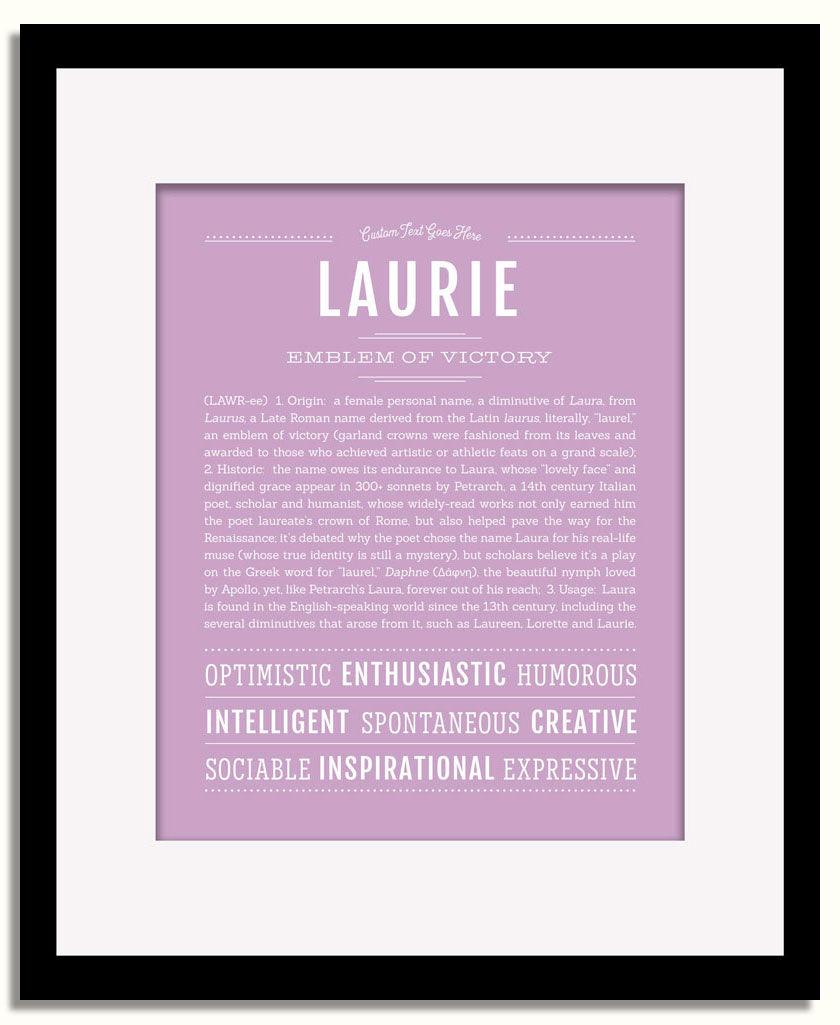 Frame Options | Lilac | Black Frame, Matted