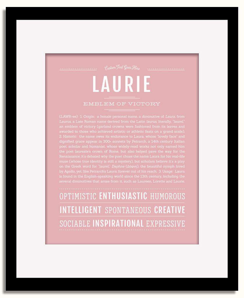 Frame Options | Dusty Rose | Black Frame, Matted