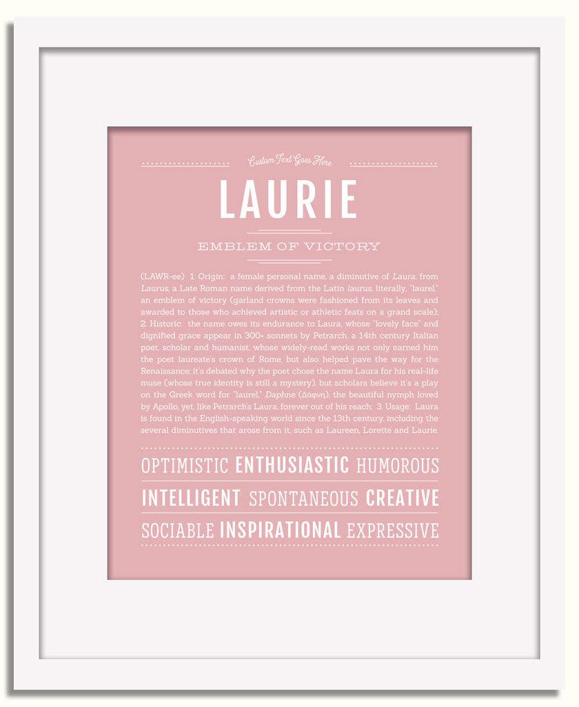 Frame Options | Dusty Rose | White Frame, Matted