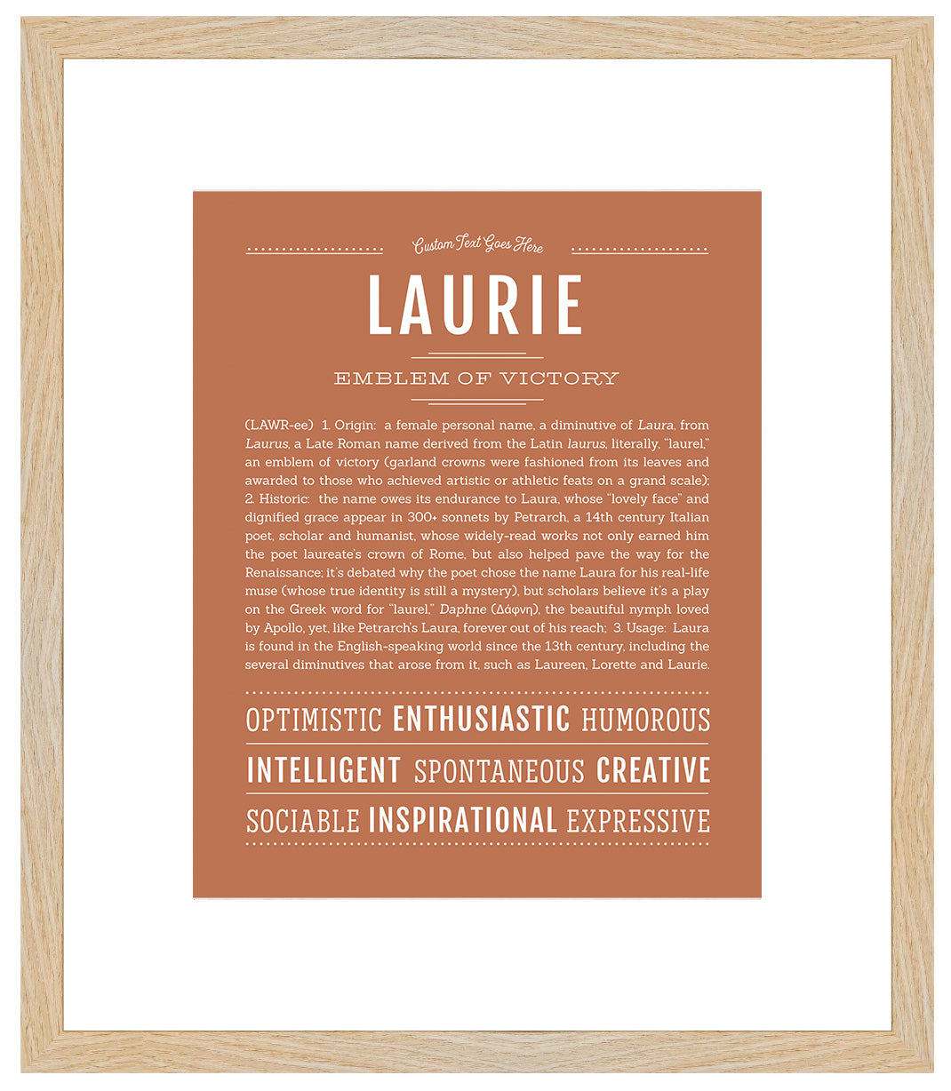 Laurie | Name Art Print