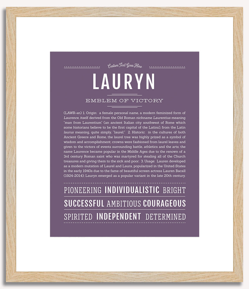 Lauryn | Name Art Print