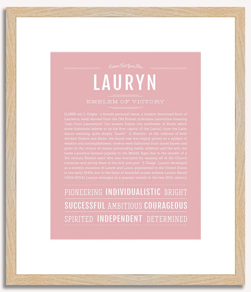 Lauryn | Name Art Print