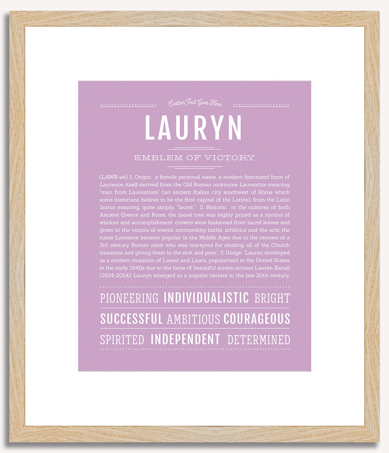 Lauryn | Name Art Print