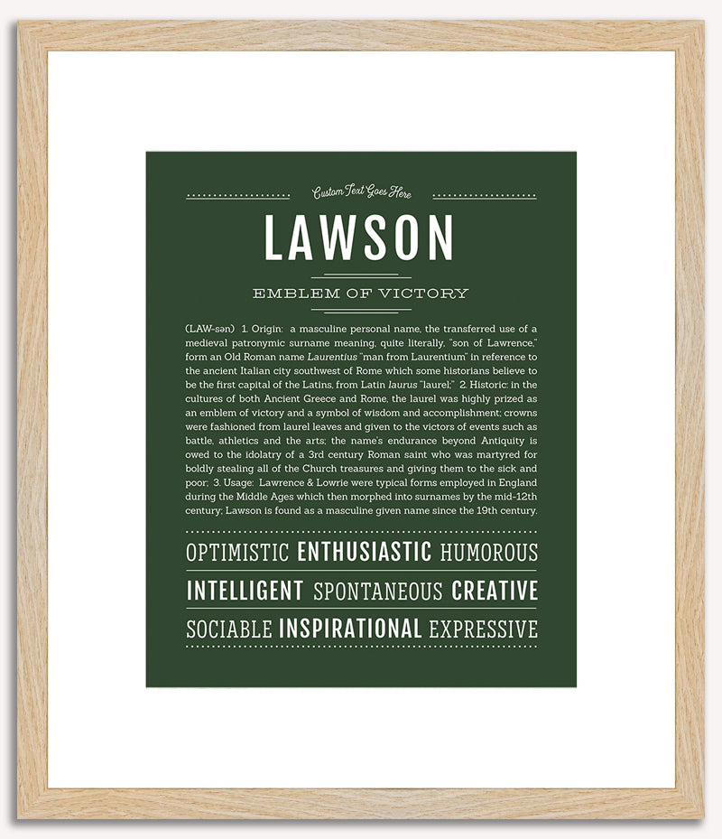 Lawson | Name Art Print