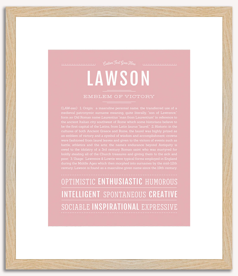 Lawson | Name Art Print