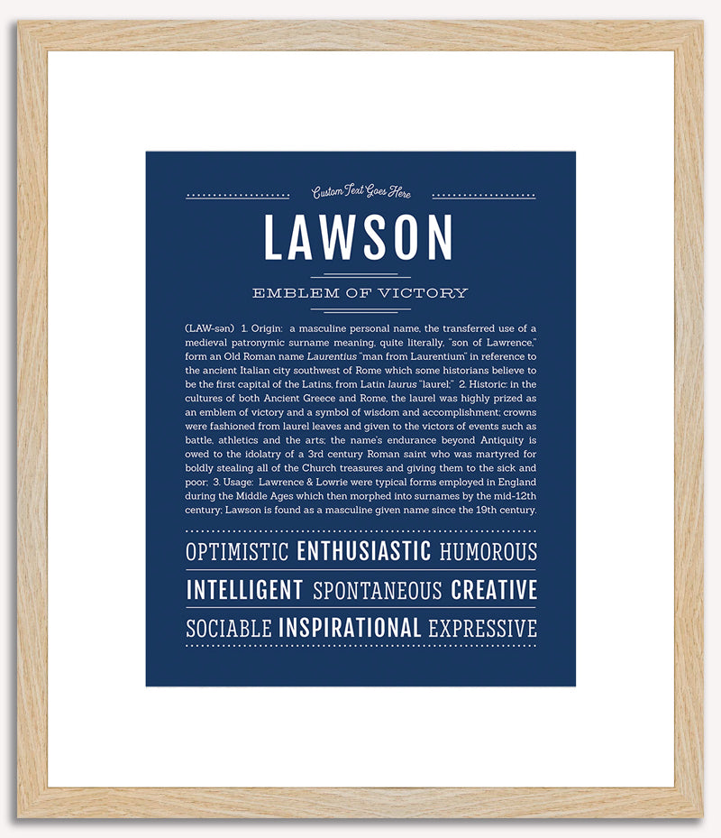 Lawson | Name Art Print