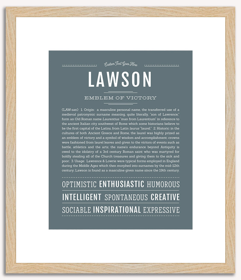 Lawson | Name Art Print