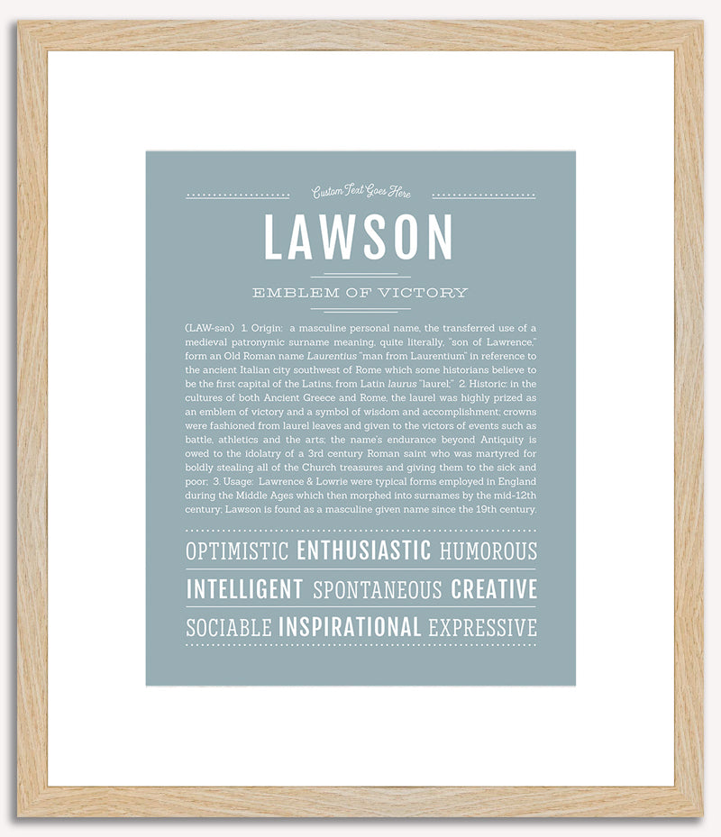 Lawson | Name Art Print