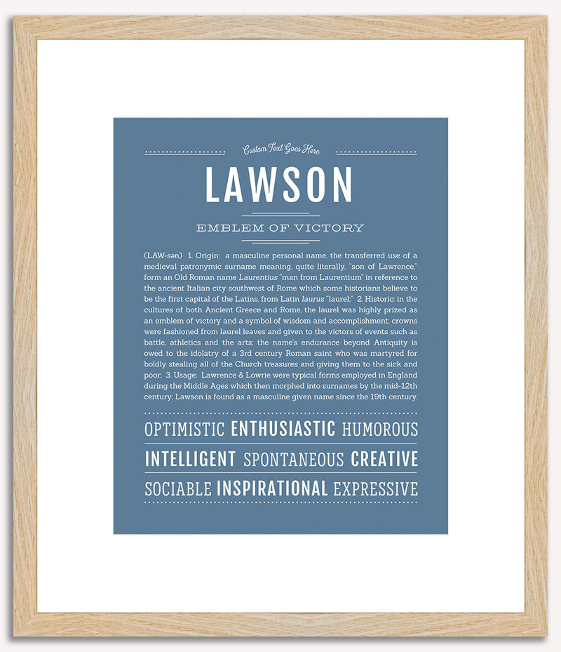 Lawson | Name Art Print