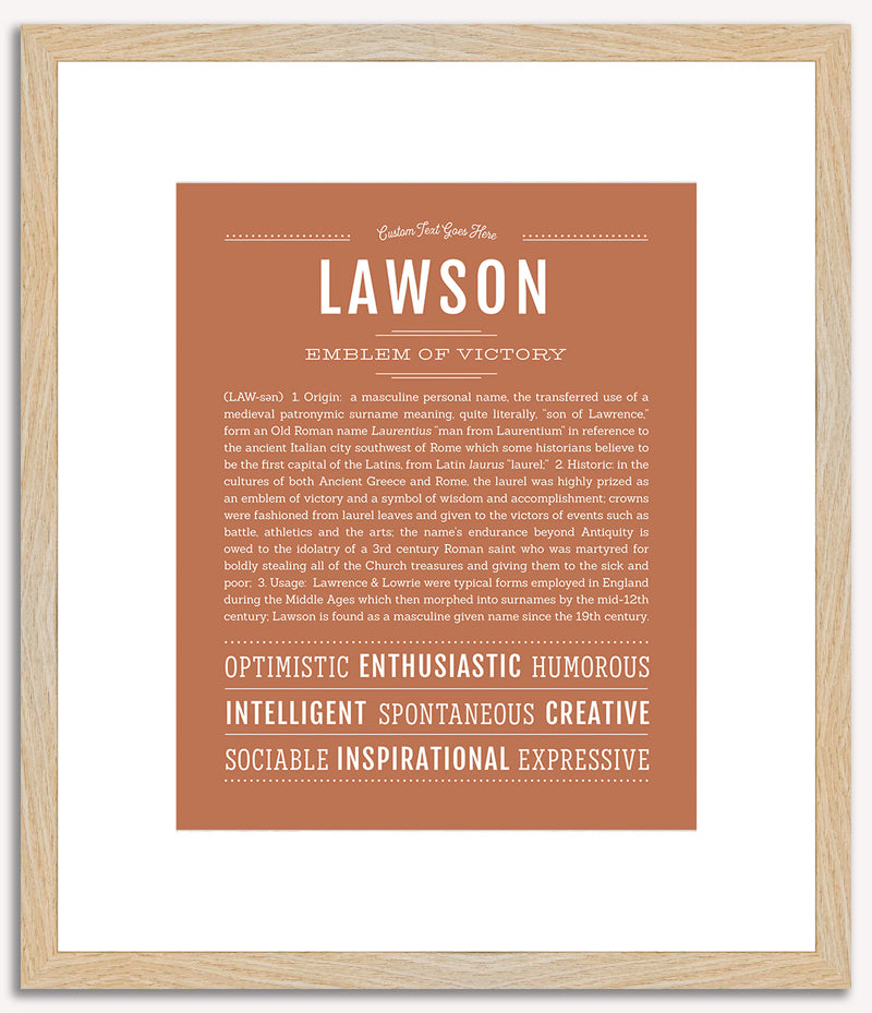 Lawson | Name Art Print