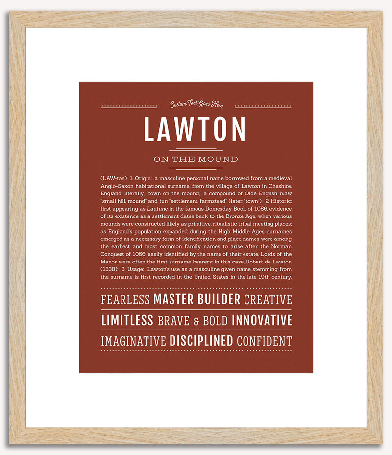 Lawton | Name Art Print