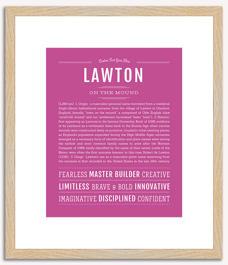 Lawton | Name Art Print