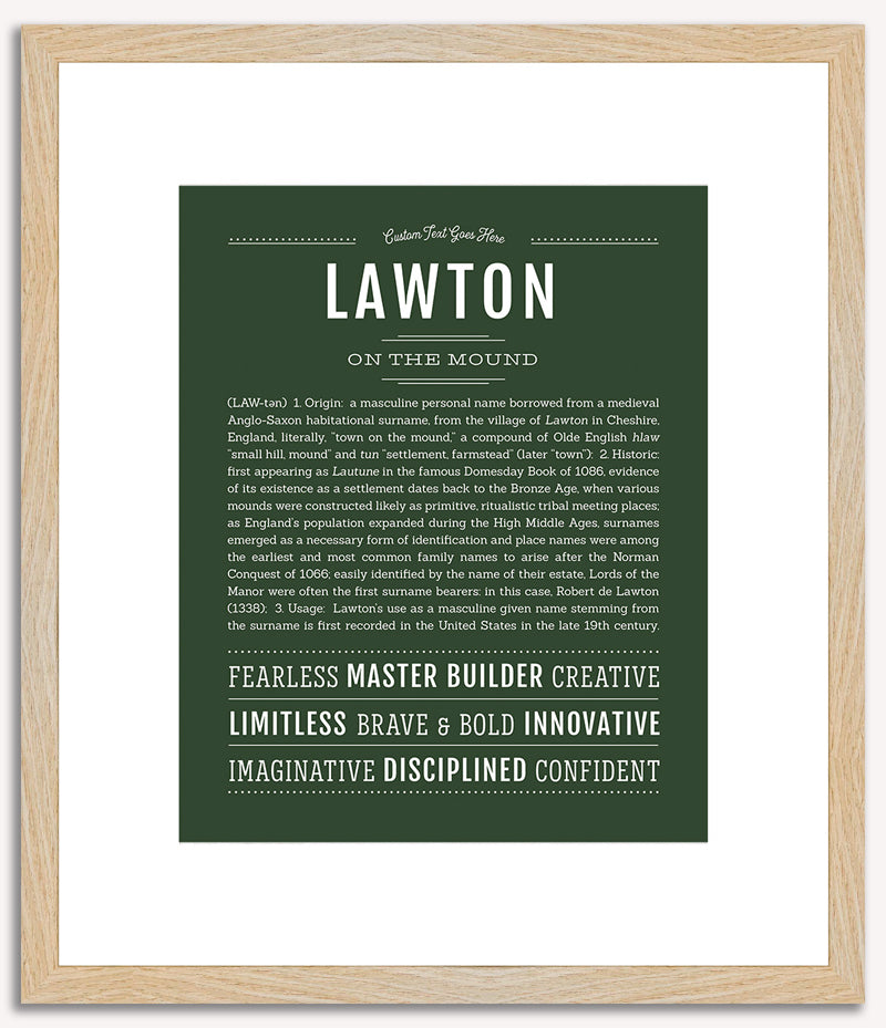 Lawton | Name Art Print