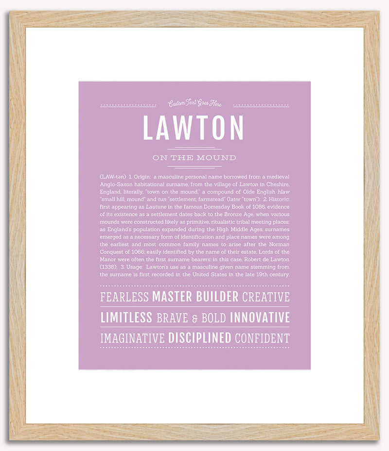 Lawton | Name Art Print