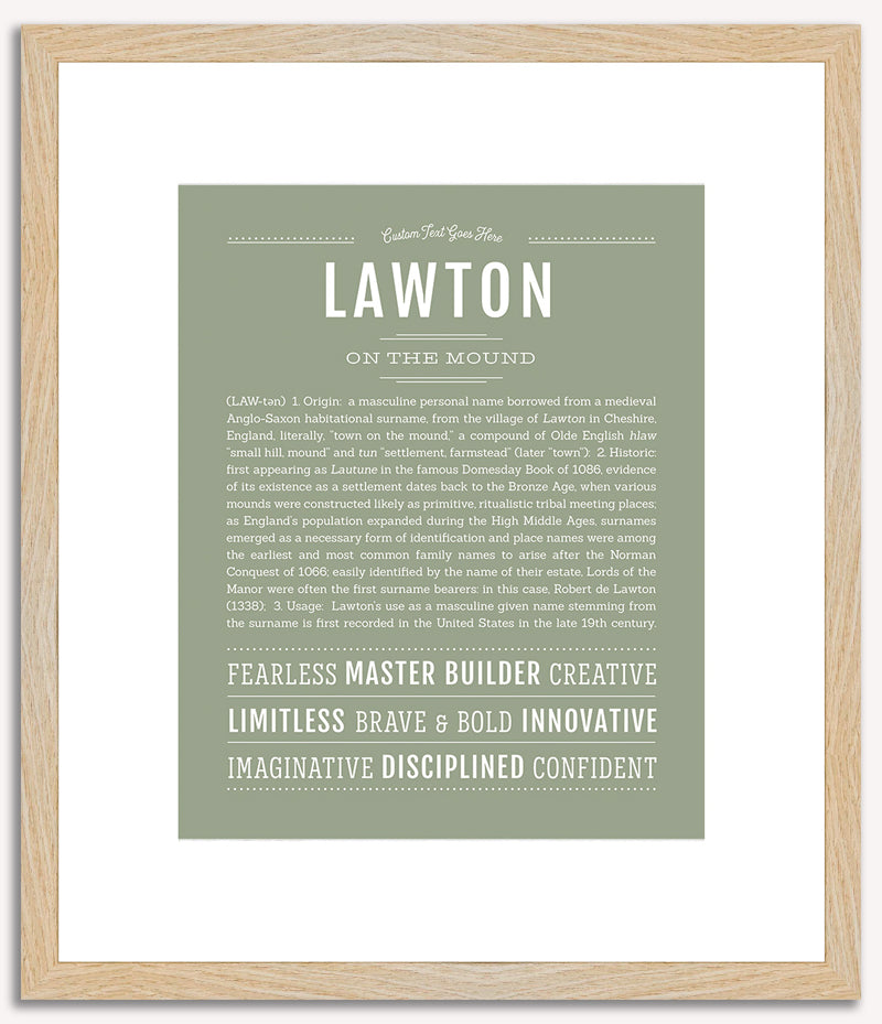 Lawton | Name Art Print