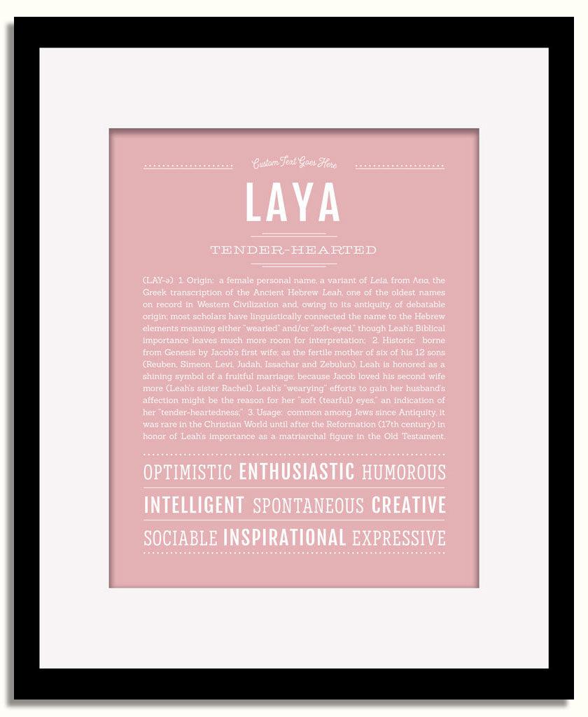 Frame Options | Dusty Rose | Black Frame, Matted