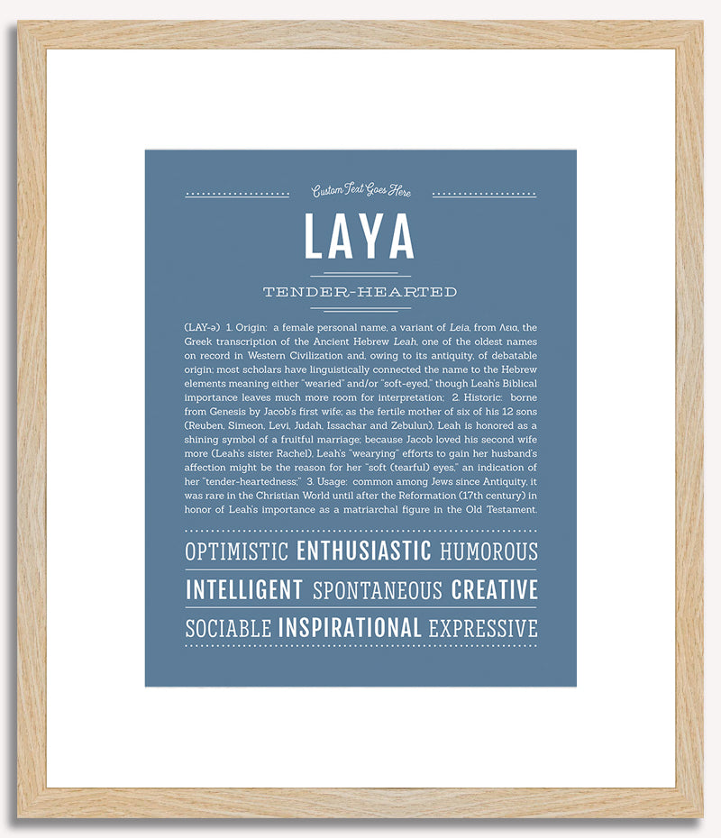 Laya | Name Art Print