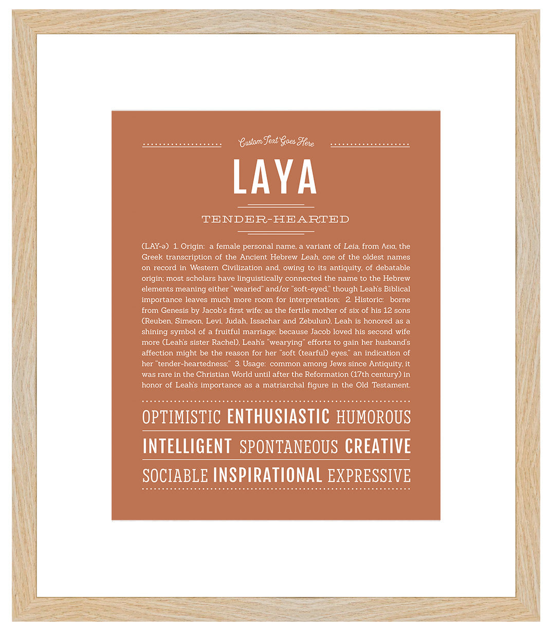 Laya | Name Art Print