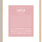 Layla | Name Art Print