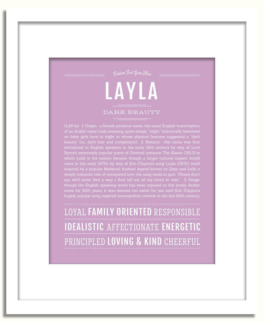 Frame Options | Lilac | White Frame, Matted