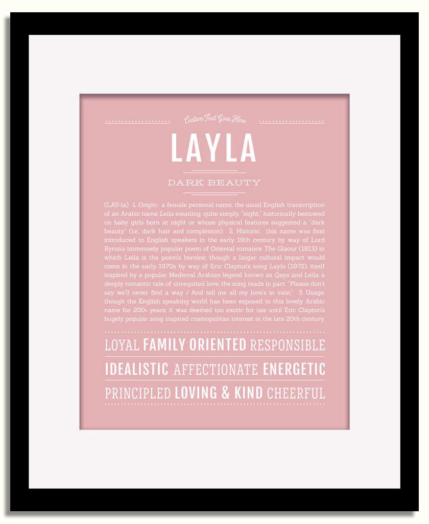 Frame Options | Dusty Rose | Black Frame, Matted