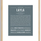 Layla | Name Art Print