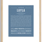 Layla | Name Art Print