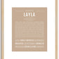 Layla | Name Art Print