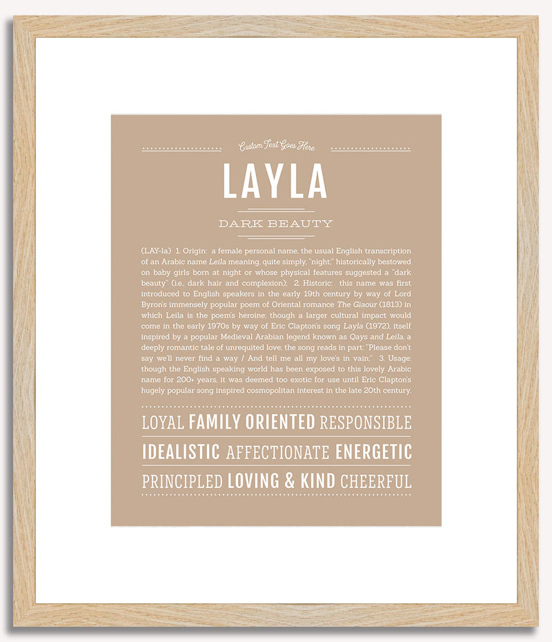 Layla | Name Art Print