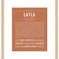 Layla | Name Art Print