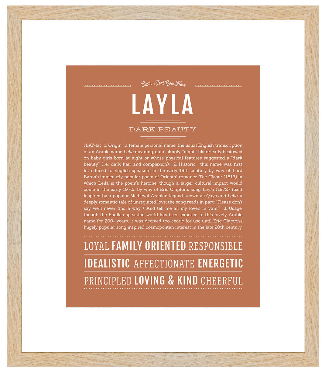 Layla | Name Art Print