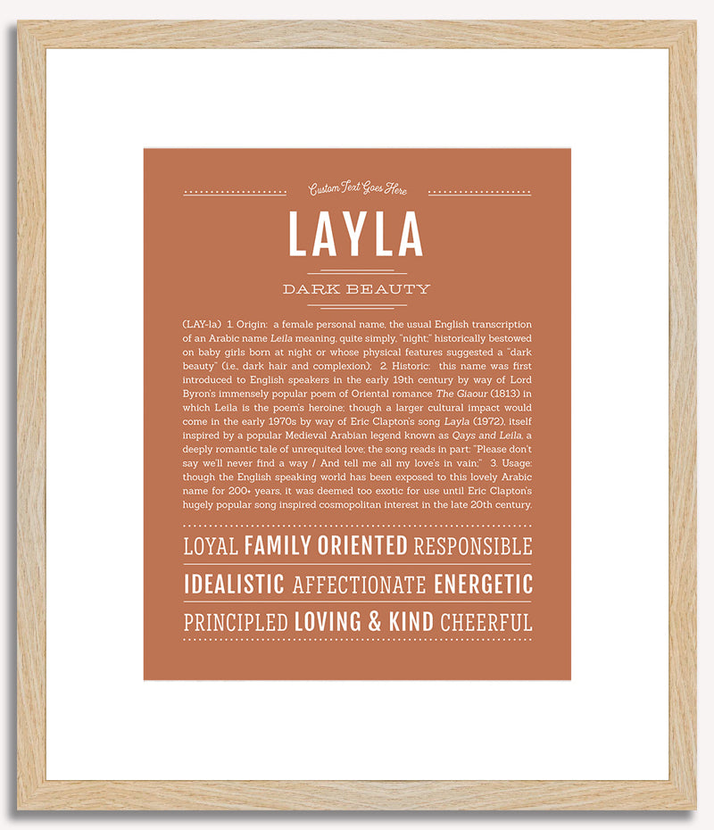 Layla | Name Art Print