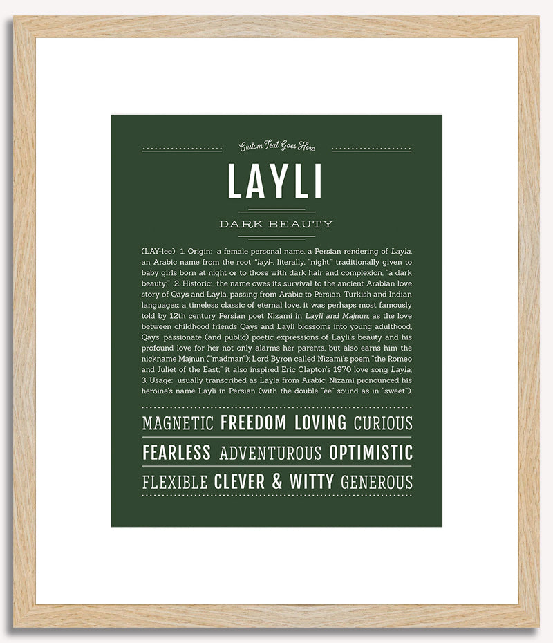 Layli | Name Art Print