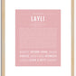 Layli | Name Art Print