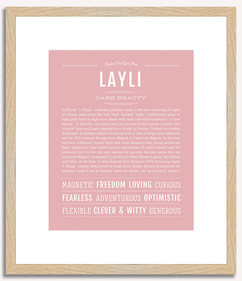 Layli | Name Art Print