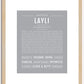 Layli | Name Art Print