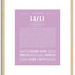 Layli | Name Art Print