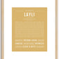 Layli | Name Art Print